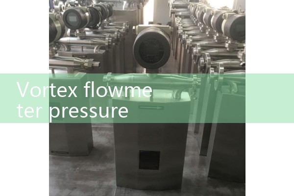 Vortex flowmeter pressure compensation